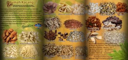 kacang brosur